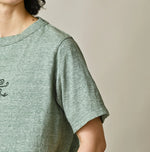 45R Nasuppiie Embroidery 908 T-shirt (Top-Dyed)