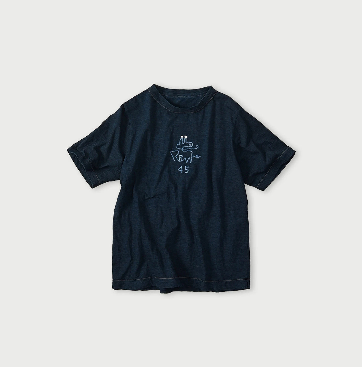 45R Indigo Nasuppiie Embroidery 908 T-shirt
