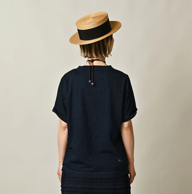 45R Indigo Nasuppiie Embroidery 908 T-shirt - Image 6