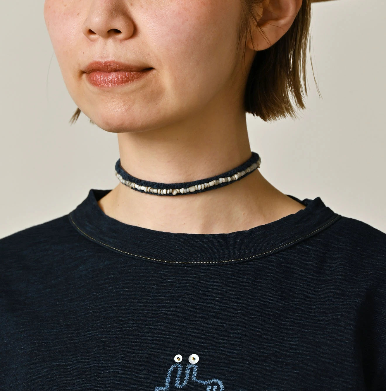 45R Indigo Nasuppiie Embroidery 908 T-shirt - Image 10