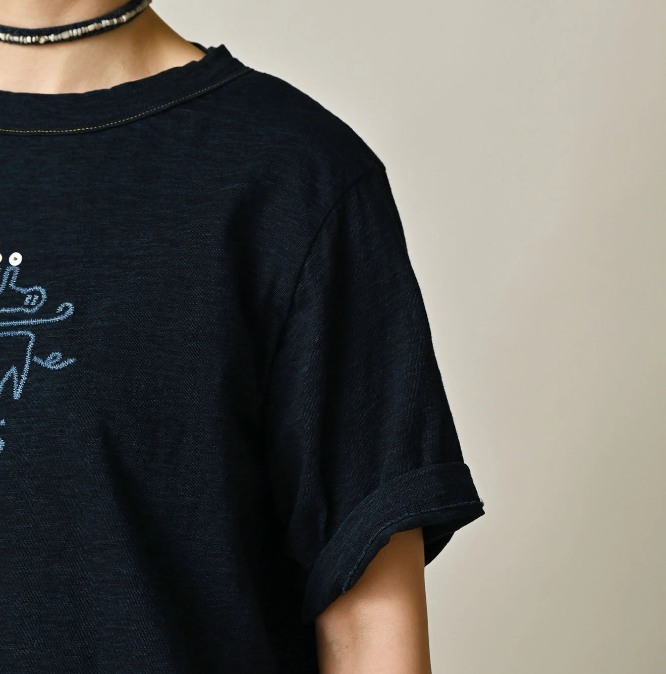 45R Indigo Nasuppiie Embroidery 908 T-shirt - Image 11