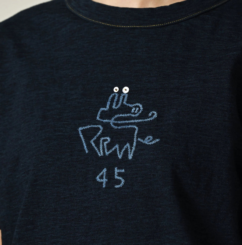 45R Indigo Nasuppiie Embroidery 908 T-shirt - Image 12