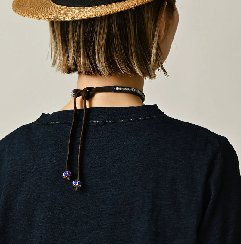 45R Indigo Nasuppiie Embroidery 908 T-shirt - Image 13