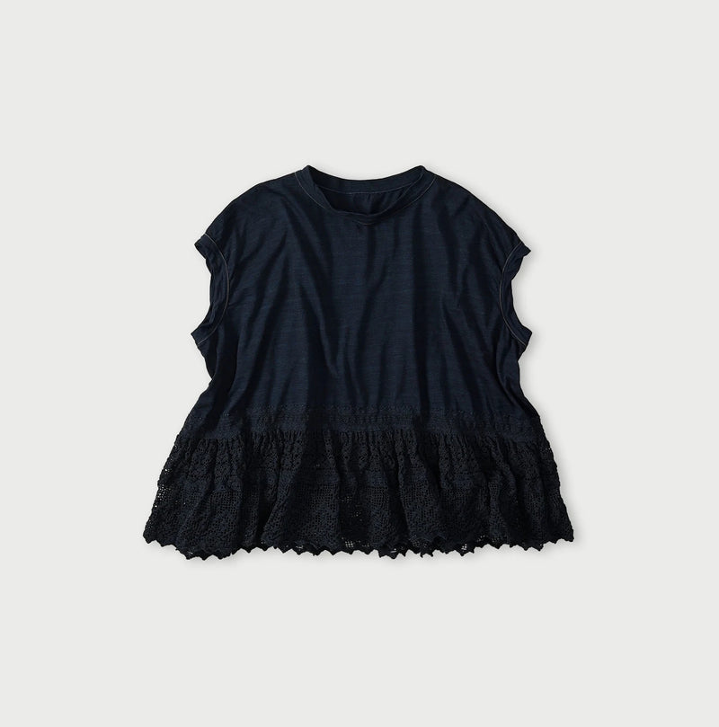 45R Indigo Tenjiku x Lace M-Camisole - Image 1