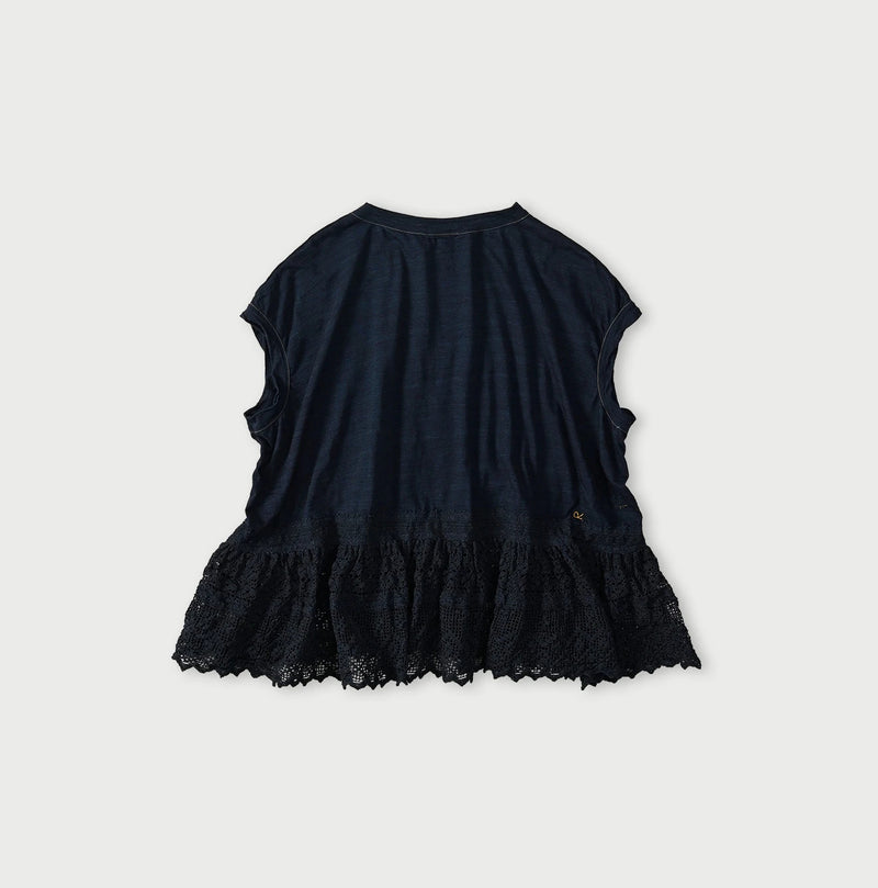45R Indigo Tenjiku x Lace M-Camisole - Image 11