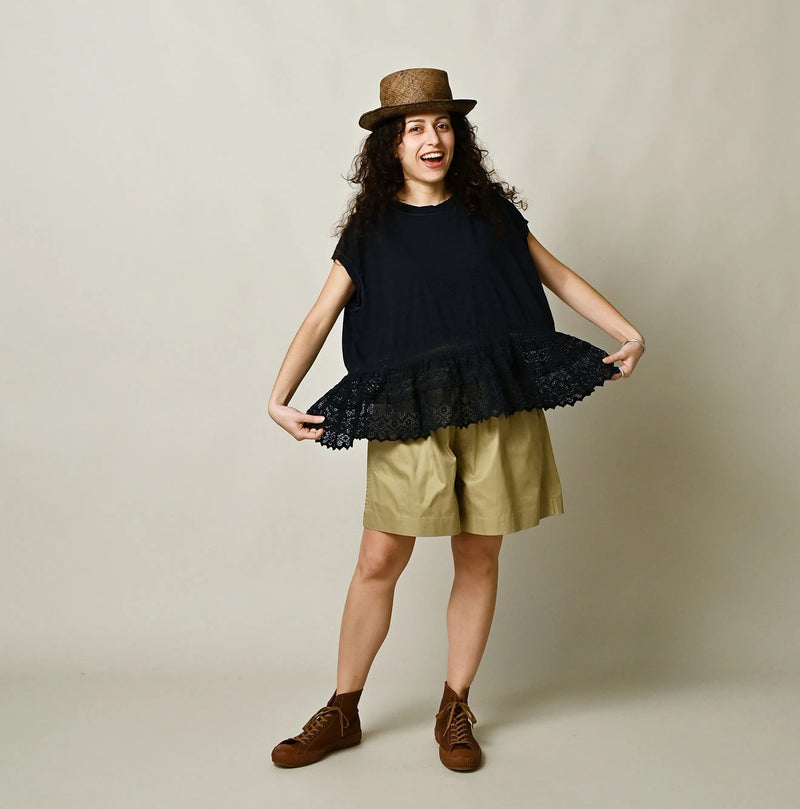 45R Indigo Tenjiku x Lace M-Camisole - Image 2