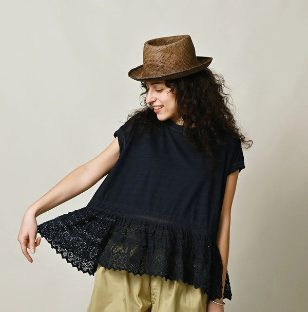 45R Indigo Tenjiku x Lace M-Camisole