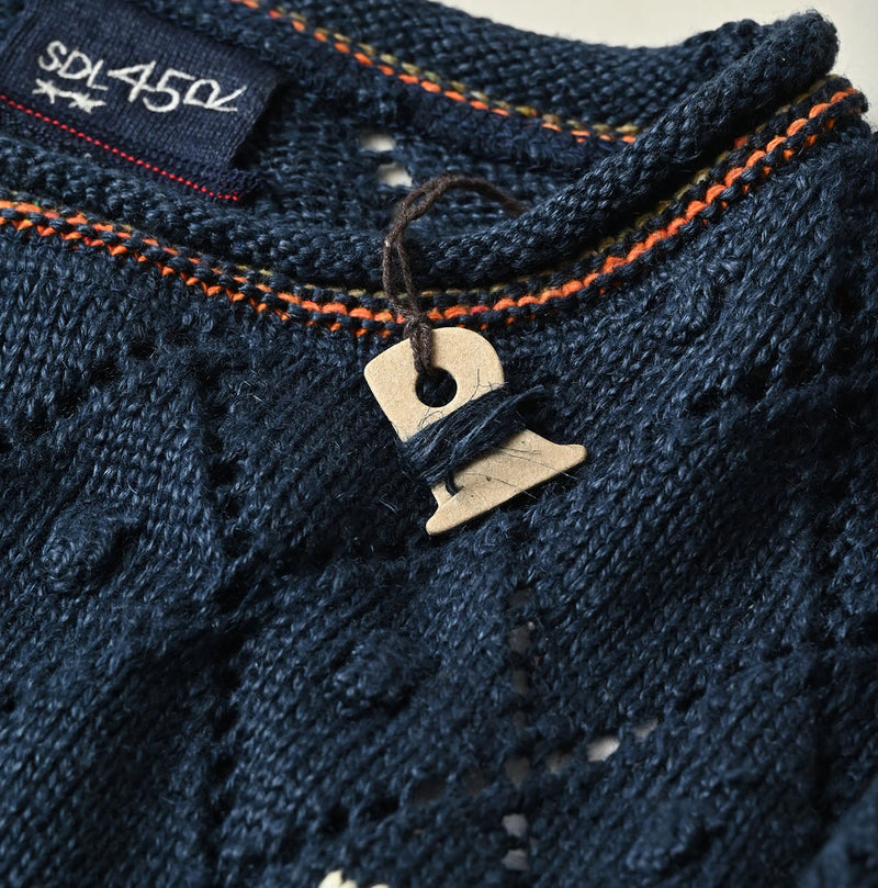 45R Linen Hippie Flower Puff Sleeve Sweater - Image 19