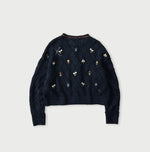 45R Linen Hippie Flower Bolero