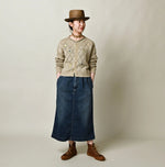 45R Linen Hippie Flower Bolero