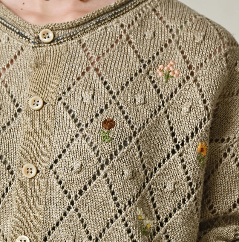 45R Linen Hippie Flower Bolero - Image 10