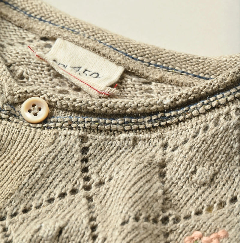 45R Linen Hippie Flower Bolero - Image 16