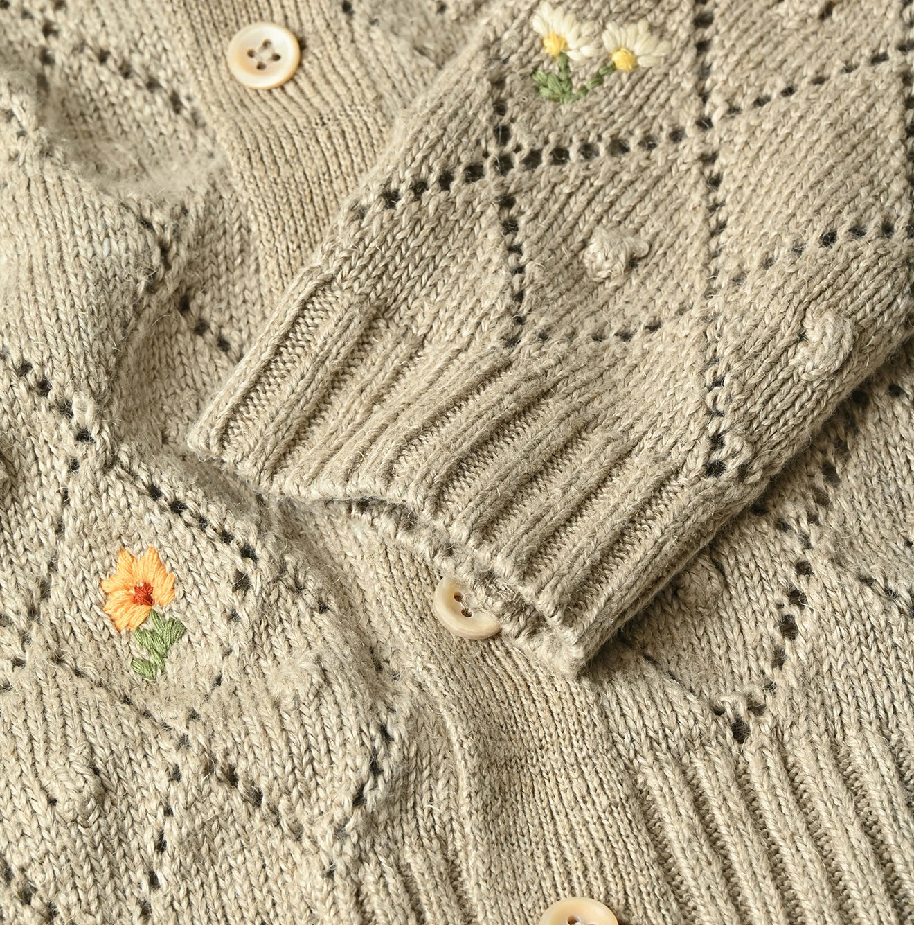 45R Linen Hippie Flower Bolero - Image 18