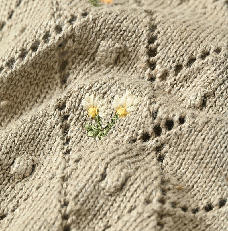 45R Linen Hippie Flower Bolero - Image 19