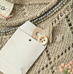 45R Linen Hippie Flower Bolero