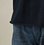 45R Indigo Gima Gathered Blouse