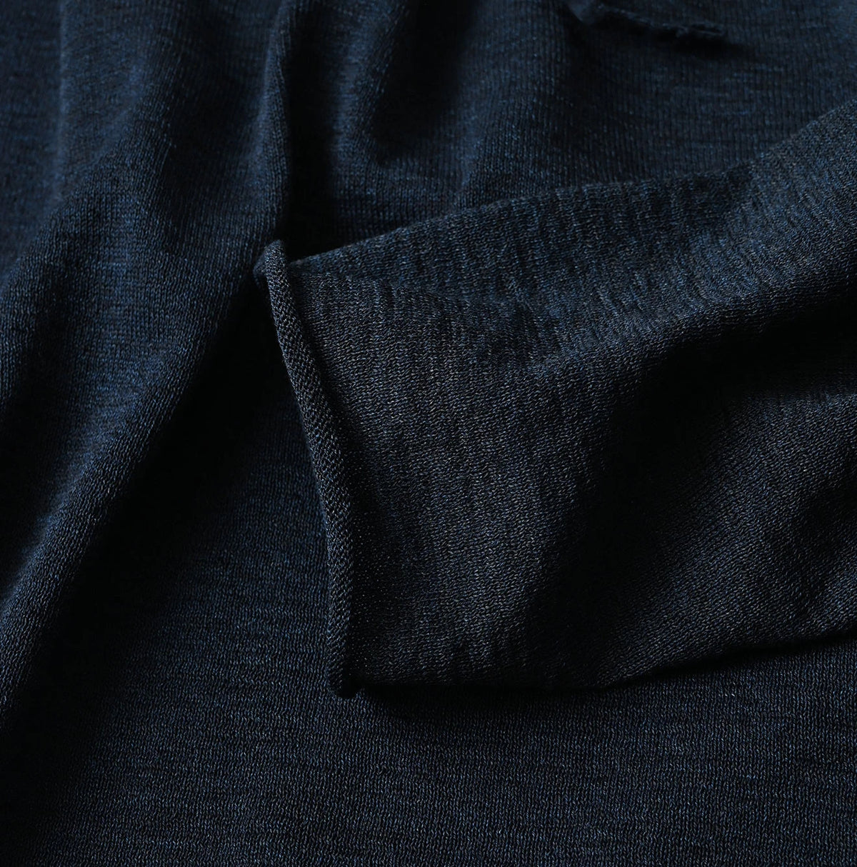 45R Indigo Gima Gathered Blouse