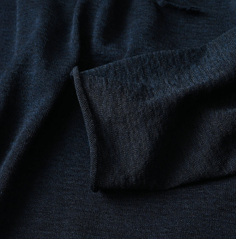 45R Indigo Gima Gathered Blouse - Image 13