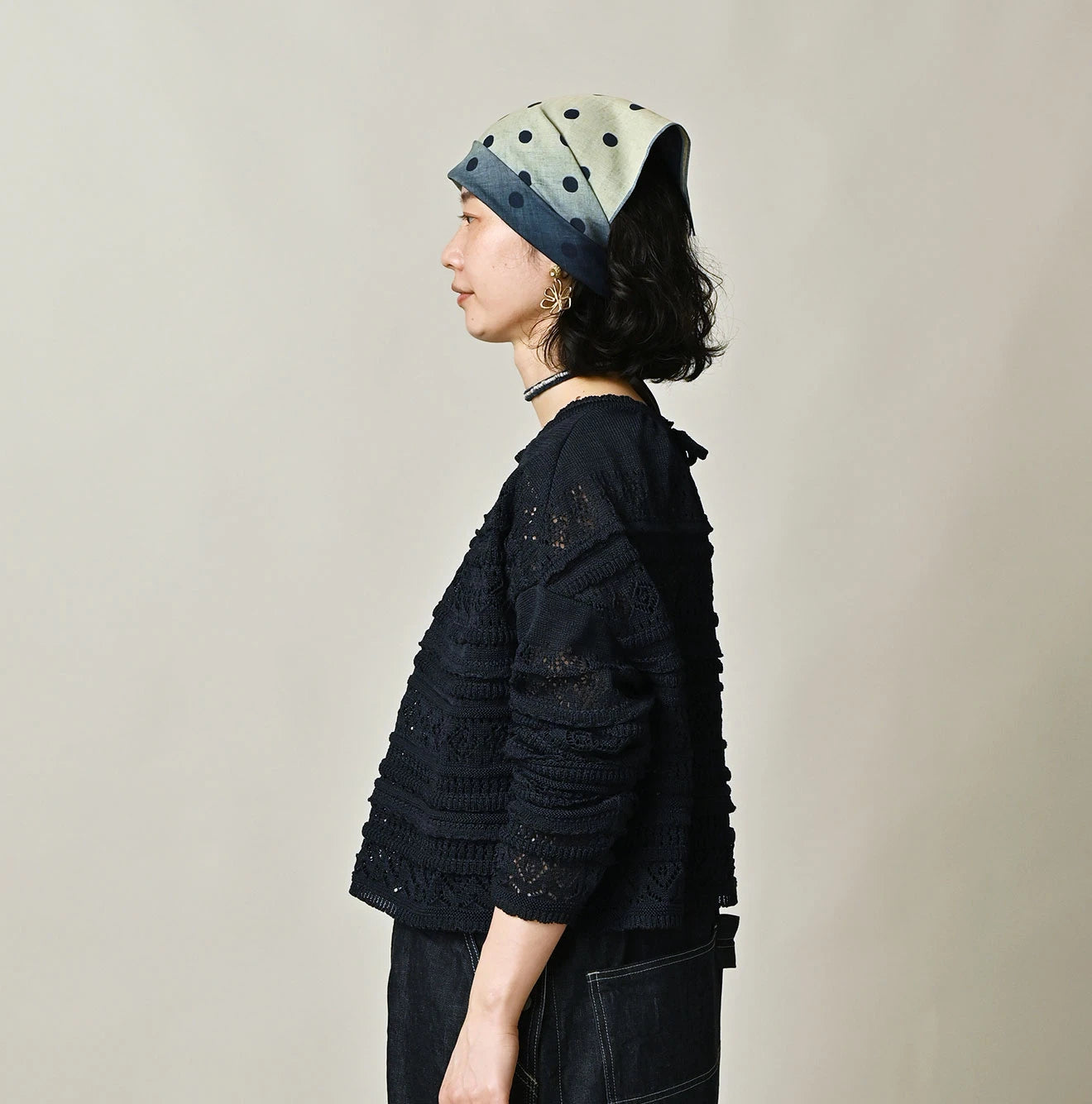 45R Indigo Gima Lace M T-shirt - Image 4