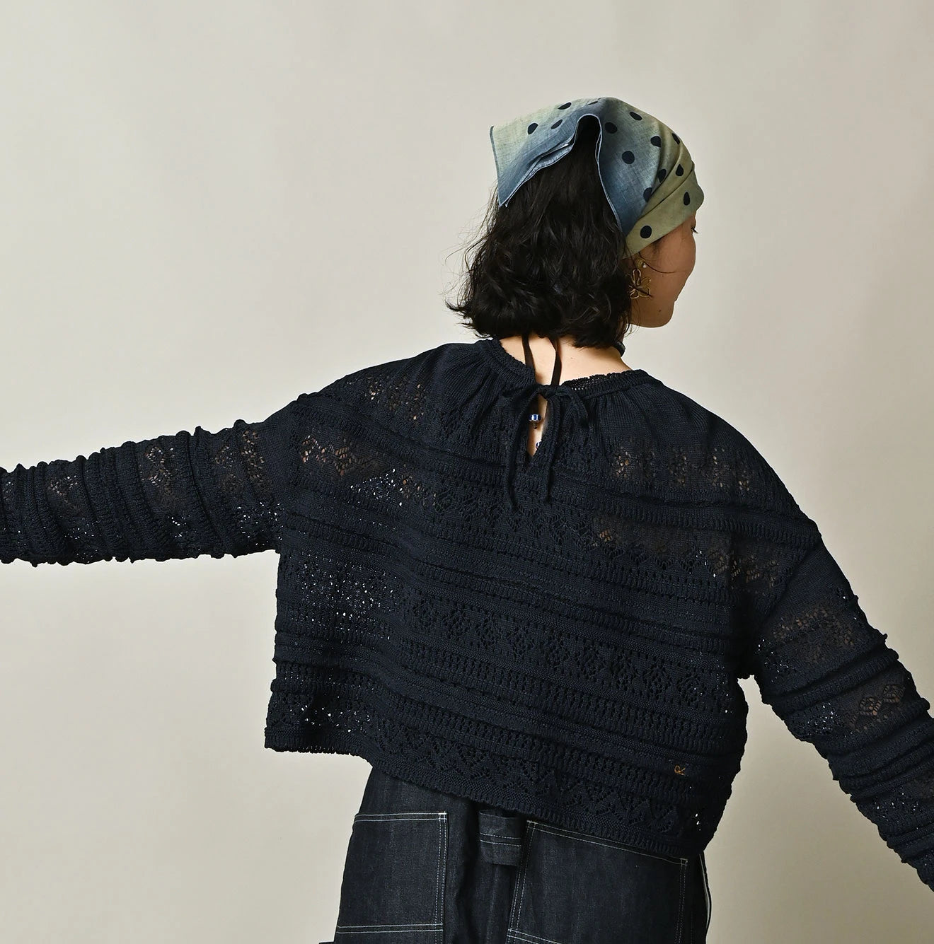 45R Indigo Gima Lace M T-shirt - Image 5