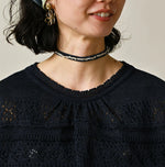 45R Indigo Gima Lace M T-shirt