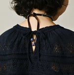 45R Indigo Gima Lace M T-shirt