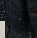 45R Indigo Gima Lace M T-shirt