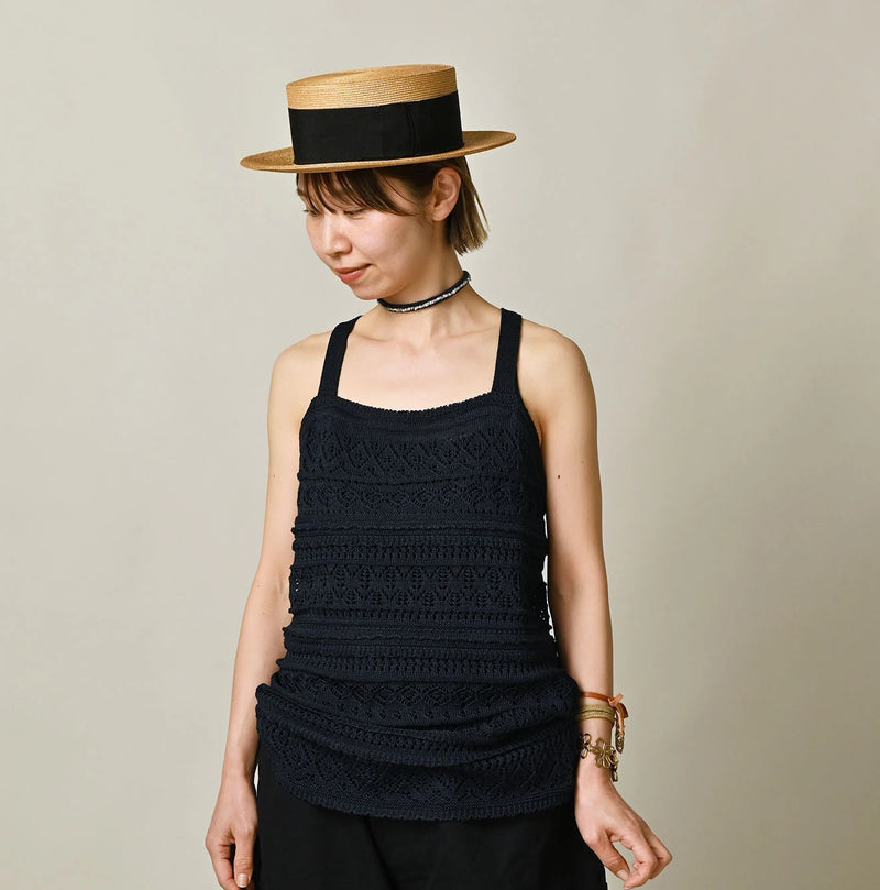 45R Indigo Gima Lace Camisole - Image 3