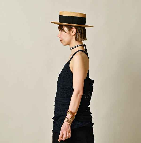 45R Indigo Gima Lace Camisole