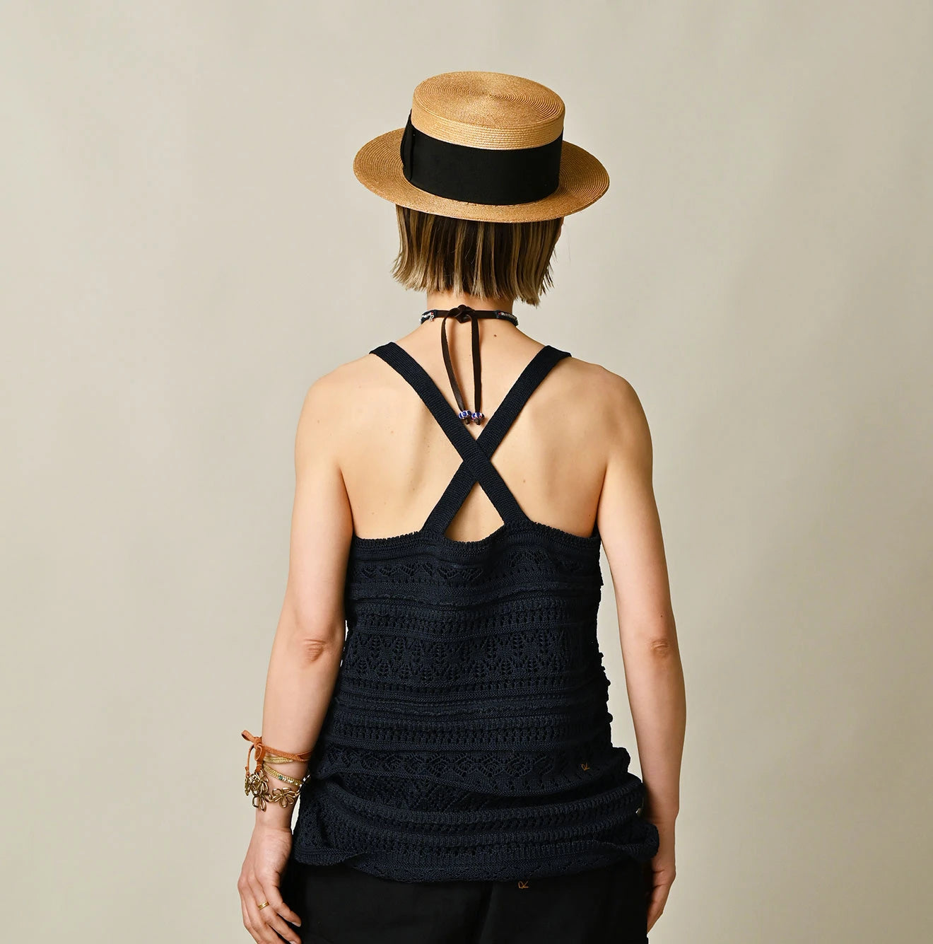 45R Indigo Gima Lace Camisole - Image 5