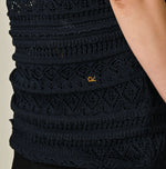 45R Indigo Gima Lace Camisole