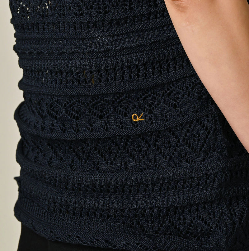 45R Indigo Gima Lace Camisole - Image 9