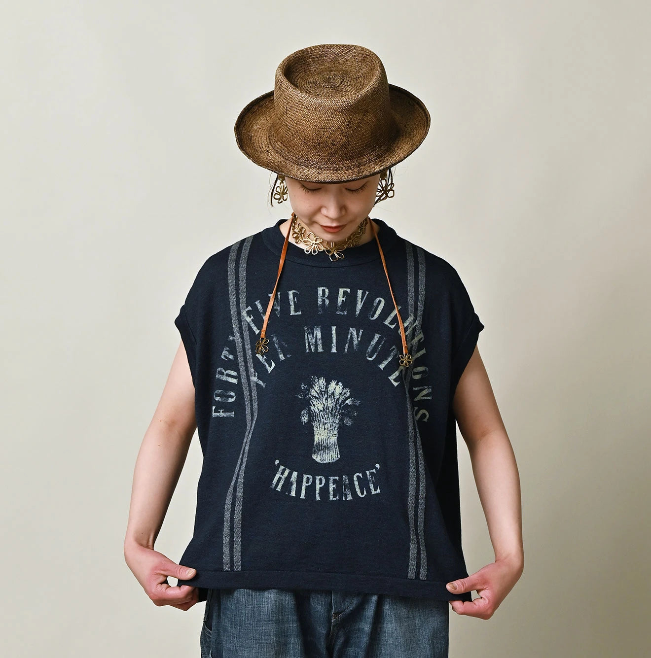 45R Indigo Sack Logo M-camisole - Image 3