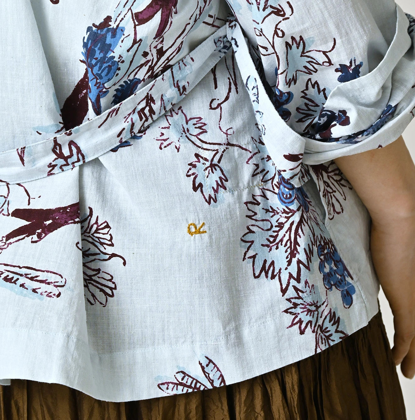45R Cotton Linen Palampore Happie - Image 11
