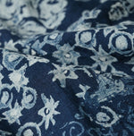 45R Indigo Cotton Linen Palampore Happie