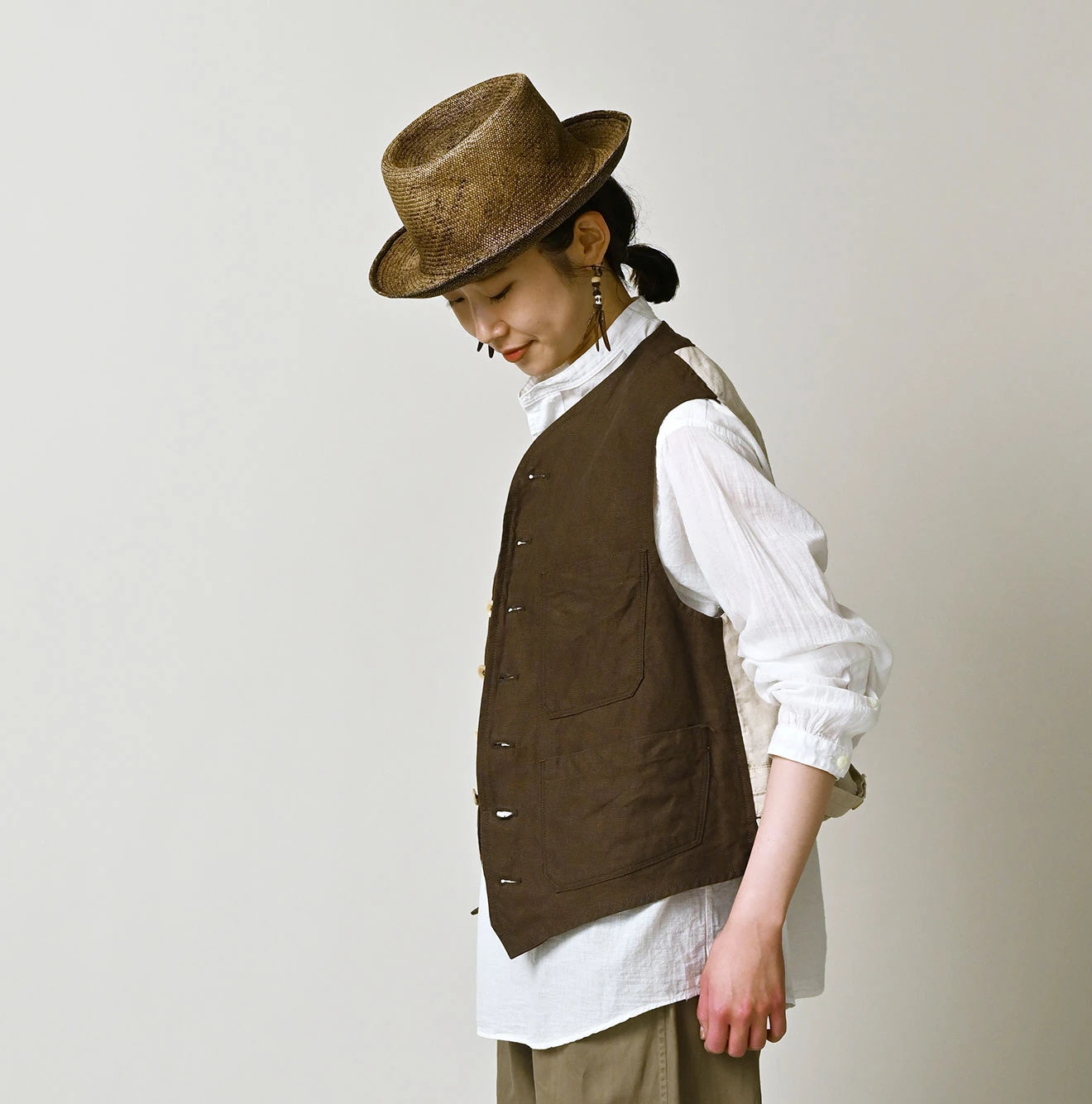 Linen 908 Vest | 45R Official Online Store – 45R GLOBAL