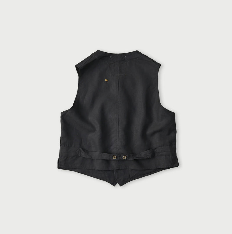 45R Indigo Linen 908 Vest - Image 15