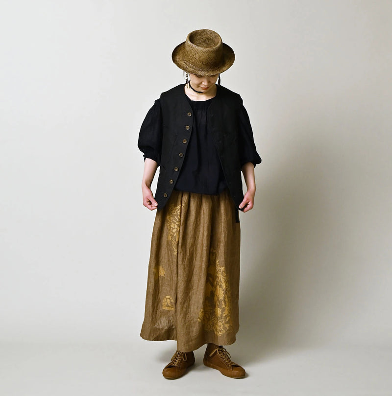 45R Indigo Linen 908 Vest - Image 2