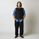 45R Indigo Linen 908 Vest