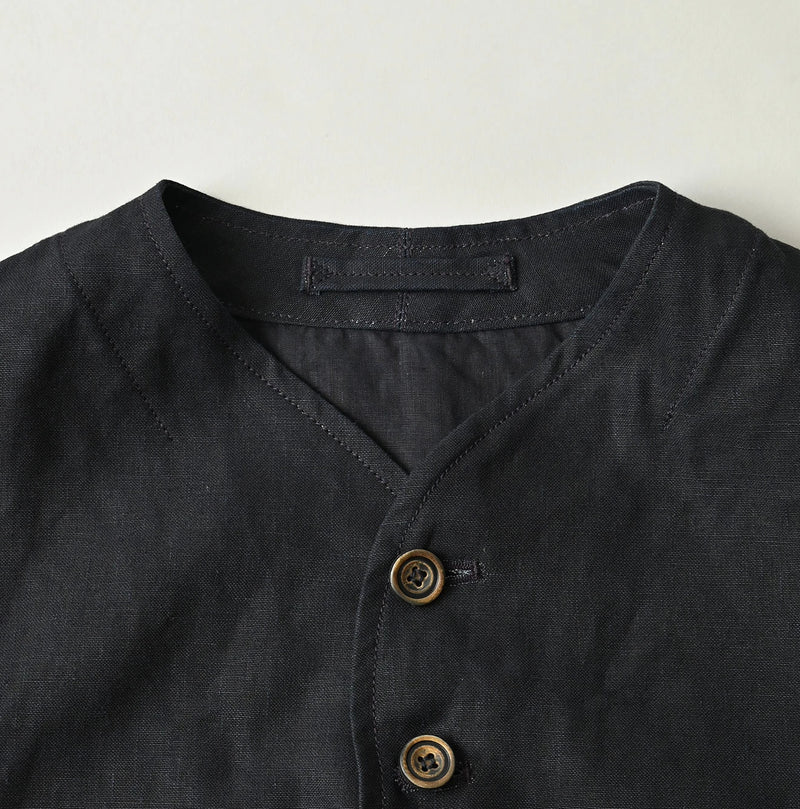 45R Indigo Linen 908 Vest - Image 16