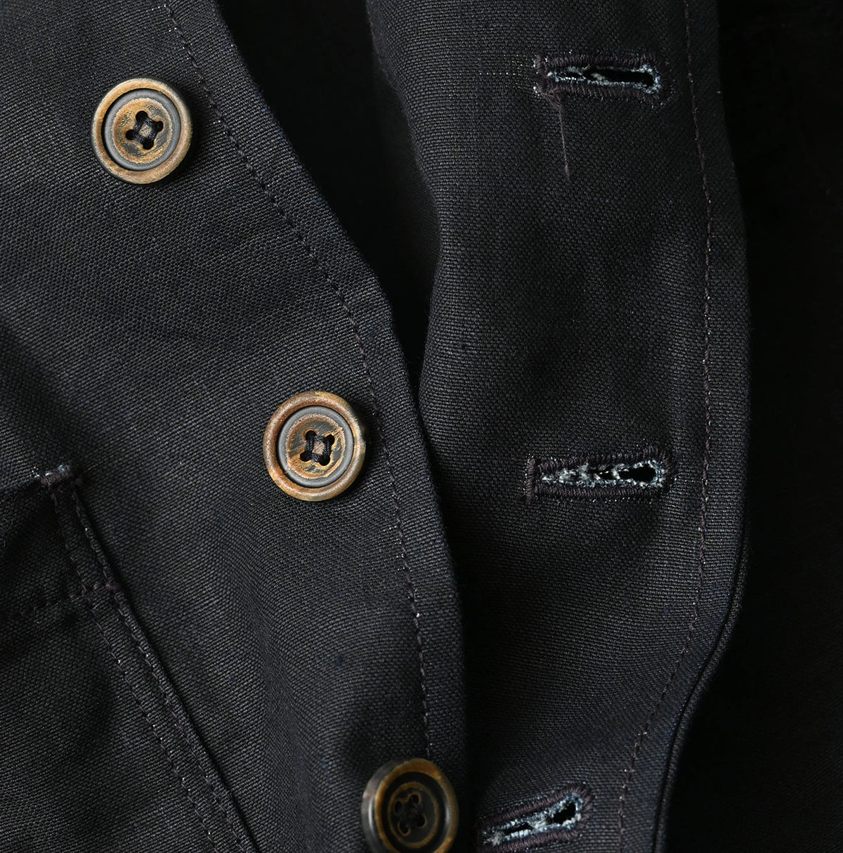 45R Indigo Linen 908 Vest