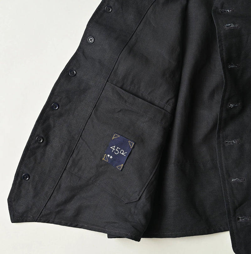 45R Indigo Linen 908 Vest - Image 21