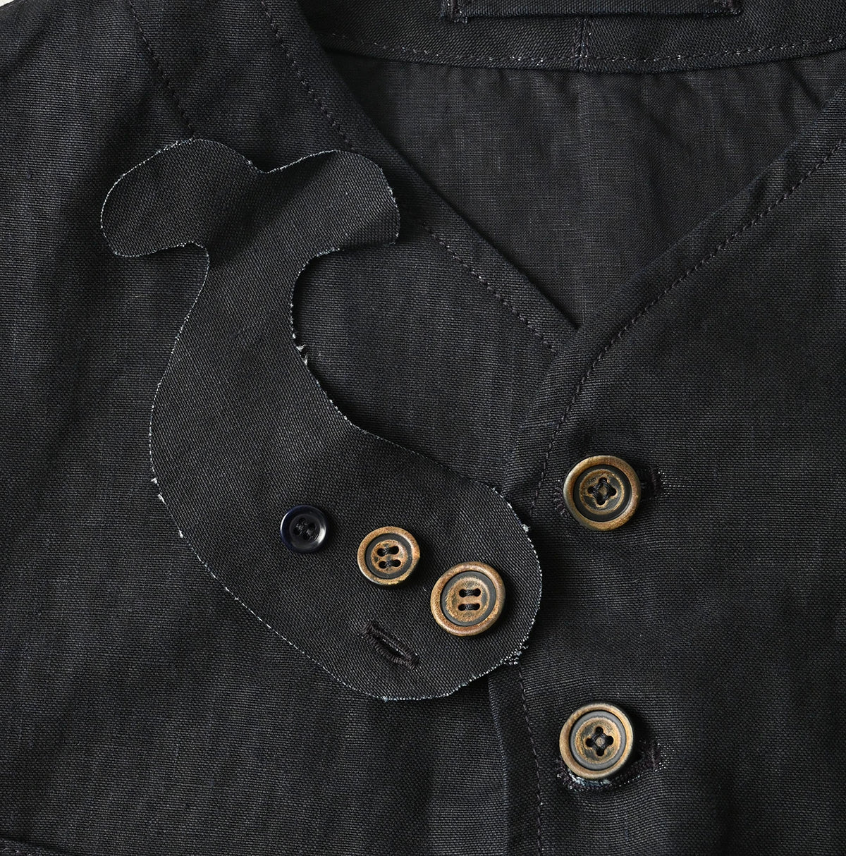 45R Indigo Linen 908 Vest