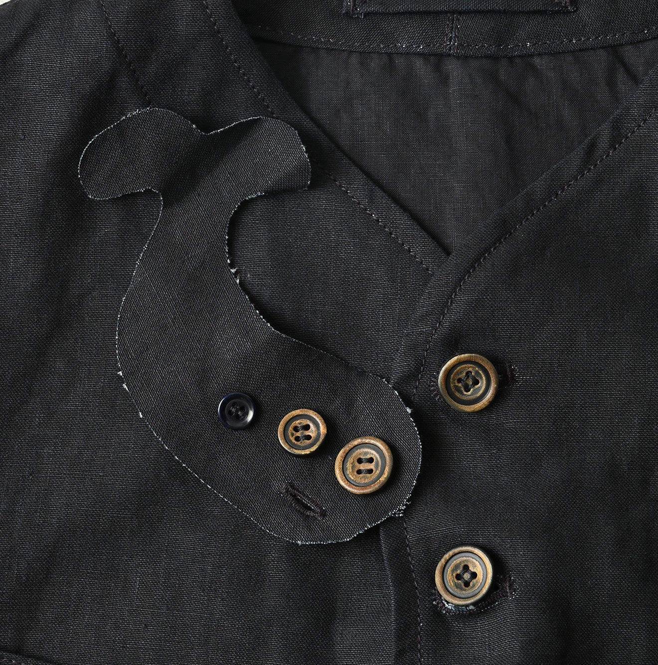 45R Indigo Linen 908 Vest
