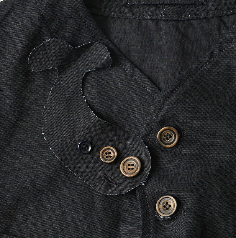 45R Indigo Linen 908 Vest - Image 22