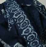 45R Indigo Cotton Linen Palampore Long Happie