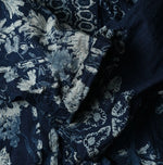 45R Indigo Cotton Linen Palampore Long Happie