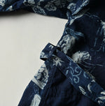 45R Indigo Cotton Linen Palampore Long Happie