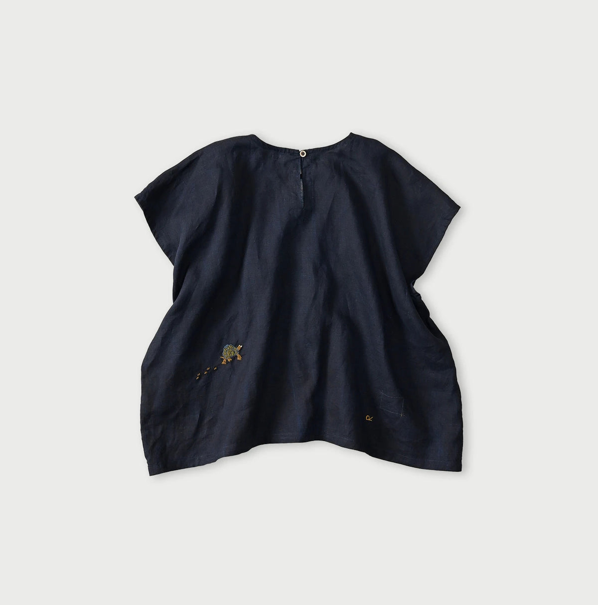 45R Indigo Picture Book Bandana Blouse