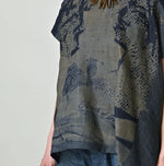 45R Indigo Picture Book Bandana Blouse
